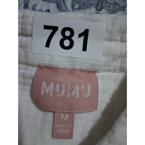 Show Me Your Mumu Captain Button Down Gauzy Dress Womens Size Medium Grungecore - Picture 5 of 9